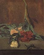 Vase of Peonise on a Pedestal (mk40) Edouard Manet